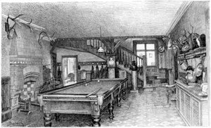 Le Hall à Silverbeck, vers 1880-1882