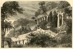 Les Jardins suspendus de Babylone antique, 1890
