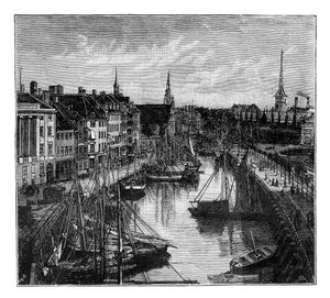 Le port, Copenhague, Danemark - Unbekannt
