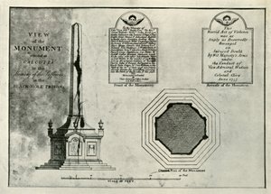 Le Monument Holwell, vers 1820, 1925 - Unbekannt