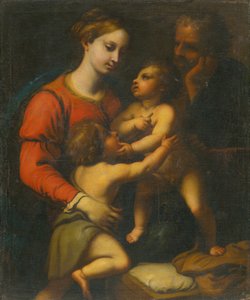 La Sainte Famille avec Saint Jean-Baptiste - Unbekannt