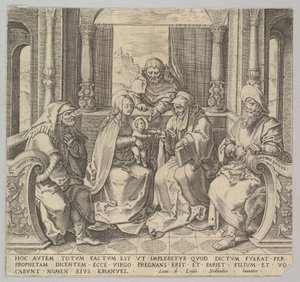La Sainte Parenté, Vierge et Enfant avec Joseph, Anne et deux saints hommes - Unbekannt