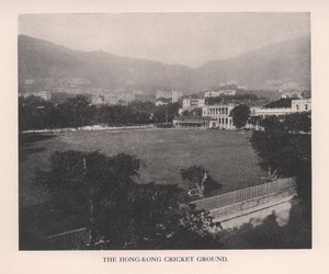 Le terrain de cricket de Hong Kong, 1912