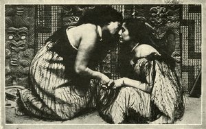Le Hongi, une salutation maorie - Unbekannt