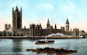 Les Chambres du Parlement, Westminster, Londres, début du XXe siècle - Unbekannt