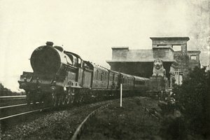 Le courrier irlandais quittant le pont Menai, vers 1930 - Unbekannt