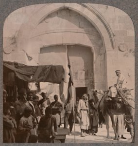 La porte de Jaffa fermée, montrant l