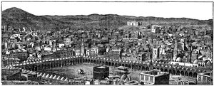 La Kaaba, mosquée Masjid al-Haram, La Mecque, 1877 - Unbekannt