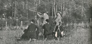 Le roi chassant sur les réserves de Sandringham, années 1900, 1910 - Unbekannt