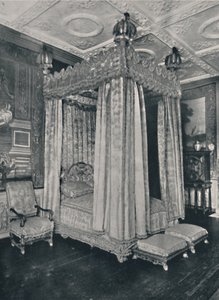 La chambre du roi à Knole. Lit fait pour Jacques Ier, 1928 - Unbekannt