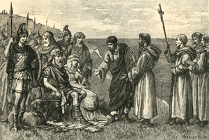 Le débarquement de Saint Augustin dans le Kent, 597AD, 1890 - Unbekannt