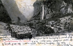 La vallée de Lauterbrunnen, Oberland bernois, Suisse - Unbekannt