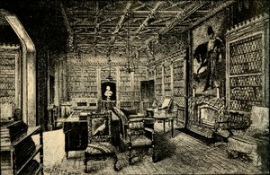 La bibliothèque à Abbotsford, 1882 - Unbekannt