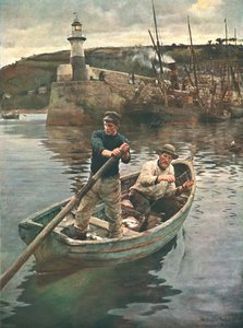 Le phare de Newlyn, Cornouailles, 1893, vers 1902 - Unbekannt