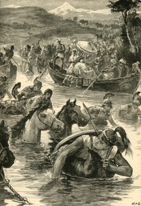 Les Macédoniens traversant le Jaxartes, 1890 - Unbekannt