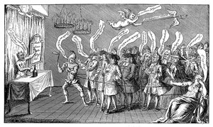 Le Magicien ou le Conjurateur de Bouteilles. Crédulité anglaise : ou, Vous êtes tous embouteillés, 1749 - Unbekannt