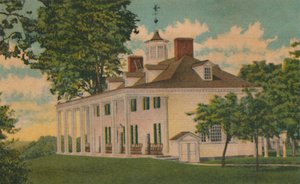 Le manoir, surplombant le Potomac, 1946