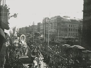Le défilé du Mardi Gras dans Canal Street, La Nouvelle-Orléans, USA, 1895 - Unbekannt