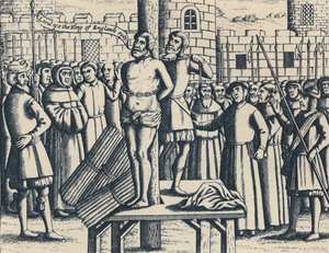Le Martyre de Maître William Tindall en Flandre près du château de Vilvorde, 1563 - Unbekannt