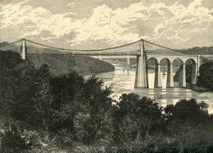 Le pont suspendu de Menai, 1898 - Unbekannt
