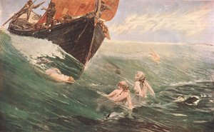 Le Rocher des Sirènes, 1894, vers 1902