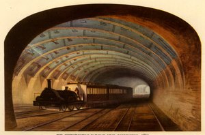 Le chemin de fer métropolitain près de Paddington, 1863, 1945 - Unbekannt