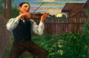 Le Violoniste au clair de lune, vers 1928 - Unbekannt