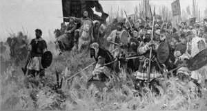 Le Matin de la bataille de Koulikovo, peinture par A. P. Bubnov - Unbekannt