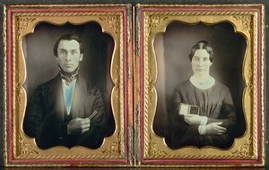 Le professeur de musique et sa femme, vers 1850