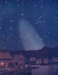 Le mystérieux cône de lumière dans le ciel, 1935 - Unbekannt