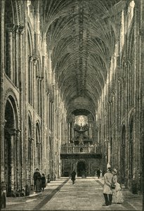 La nef, cathédrale de Norwich, 1898 - Unbekannt