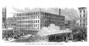 Les émeutes de la conscription à New York, Second Avenue, New York, 13-16 juillet 1863, 1872 - Unbekannt