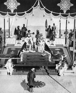 Le Nizam de Hyderabad rend hommage au Delhi Durbar, 1911, 1935