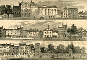Le côté nord de Knightsbridge en 1820, de la brasserie Cannon à Hyde Park Corner, vers 1876 - Unbekannt