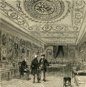 La vieille salle chez Evans, 1881