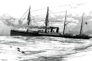 Le paquebot Orient de la Compagnie de Navigation à Vapeur de l