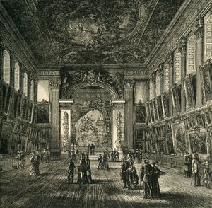 La salle peinte, hôpital de Greenwich, vers 1878