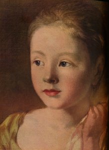 Les filles du peintre chassant un papillon (détail), vers 1756, 1937 - Unbekannt