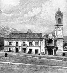 Le Palais du Congrès, La Paz, Bolivie, 1895