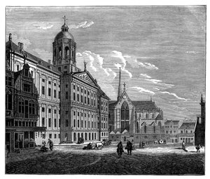 Le Palais Royal, Amsterdam, vers 1890