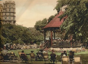 Les jardins de la Parade, Bath, Somerset, vers 1925