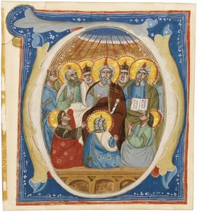 La Pentecôte. Initiale O d