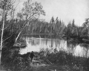 La rivière Peshtigo, Wisconsin, USA, vers 1900 - Unbekannt