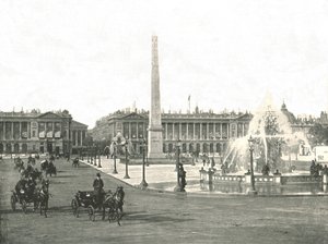 La Place de la Concorde, Paris, France, 1895 - Unbekannt