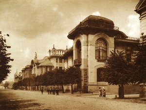 Les maisons Ponizovsky et Mindovsky sur la rue Povarskaya, Moscou, Russie, 1900s