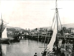 Le port de Hobart, Tasmanie, Australie, 1895 - Unbekannt