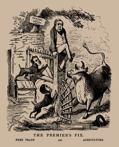 Le dilemme du Premier ministre. Libre-échange et agriculture Peel entre libre-échange et protection, avril 1845 - Unbekannt