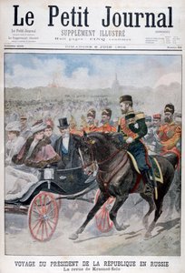 Le Président de la République française passant en revue les troupes, Krasnoye Selo, Russie, 1902