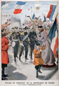 Le président de la République française visitant Saint-Pétersbourg, Russie, 1902 - Unbekannt