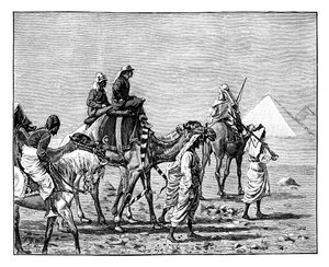 Le Prince de Galles aux Pyramides, vers 1861
